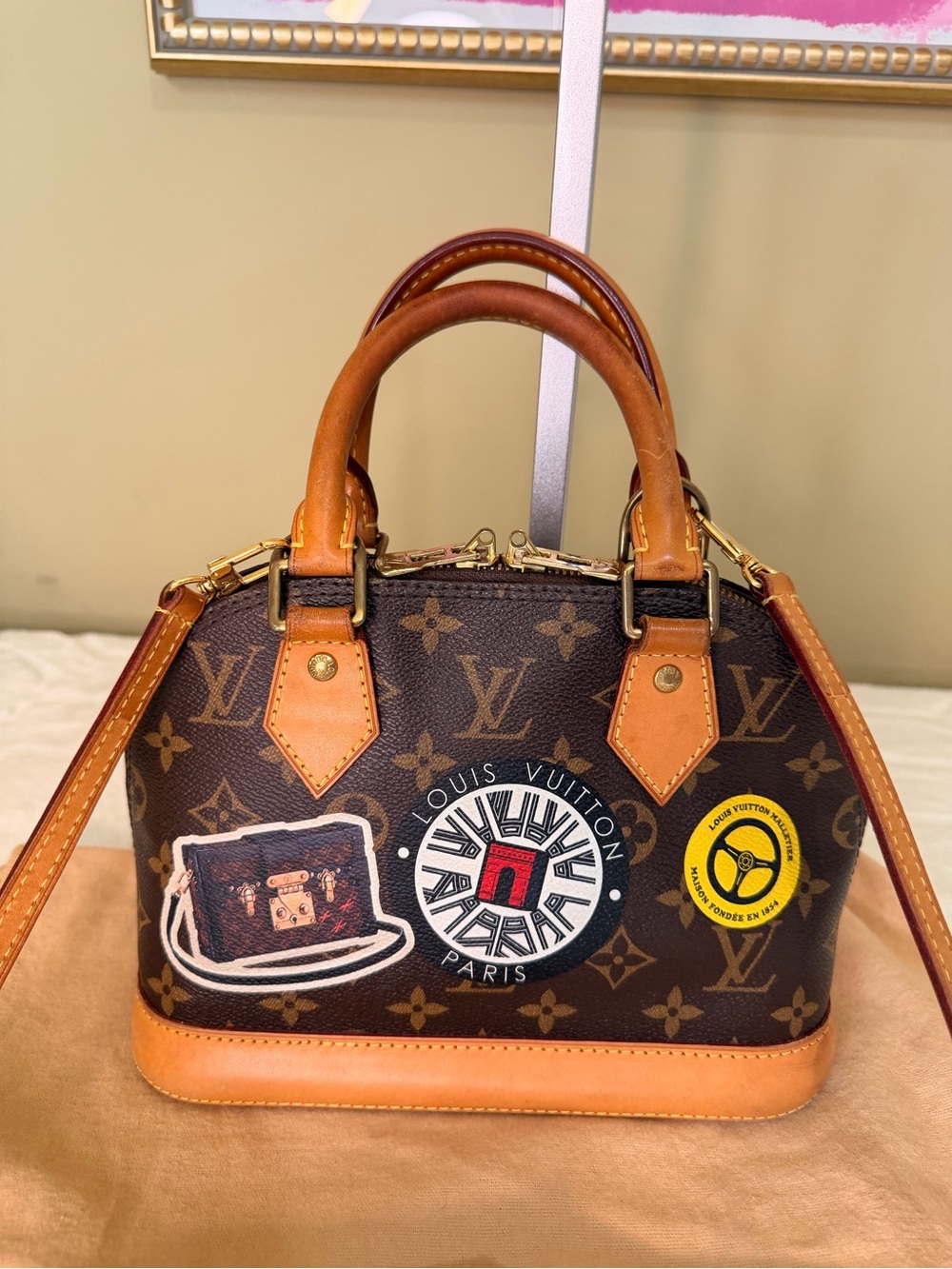 Louis Vuitton Monogram Alma BB World Tour Bag